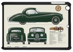 Jaguar XK120 FHC (disc wheels) 1948-54 Small Tablet Covers